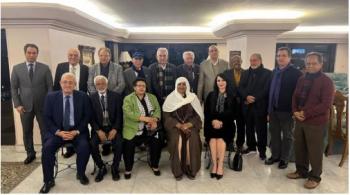 رئيس مجموعة السلام العربي يستقبل نخبة من المثقفين العرب 