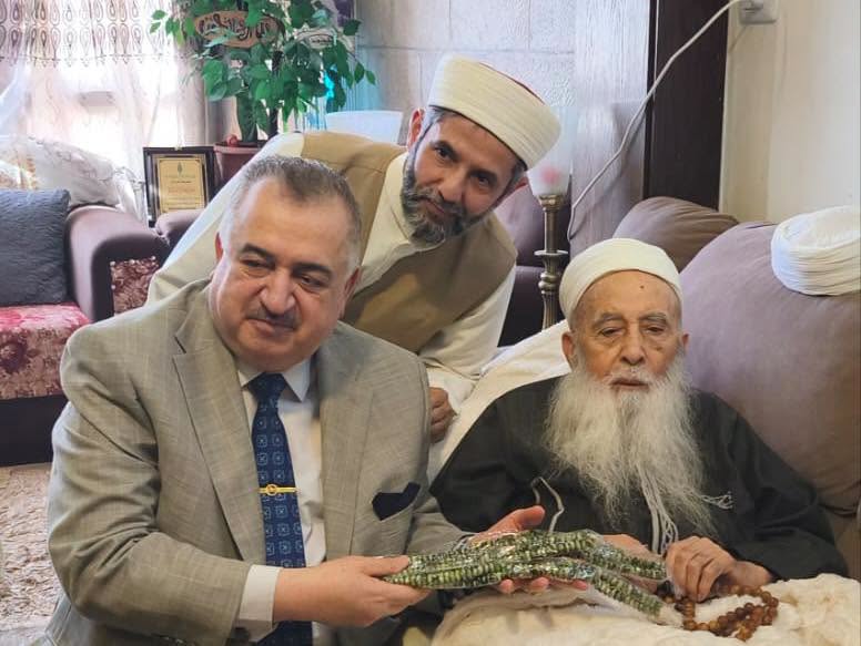السفير العراقي يزور كبير الواعظين في الأردن الشيخ الخضري