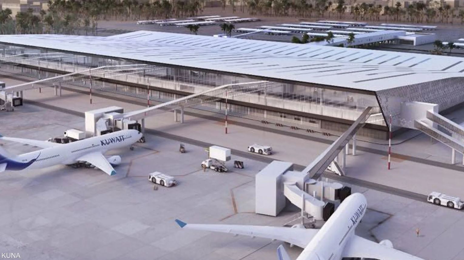 طائرة مسيرة تستهدف مطار الكويت الدولي