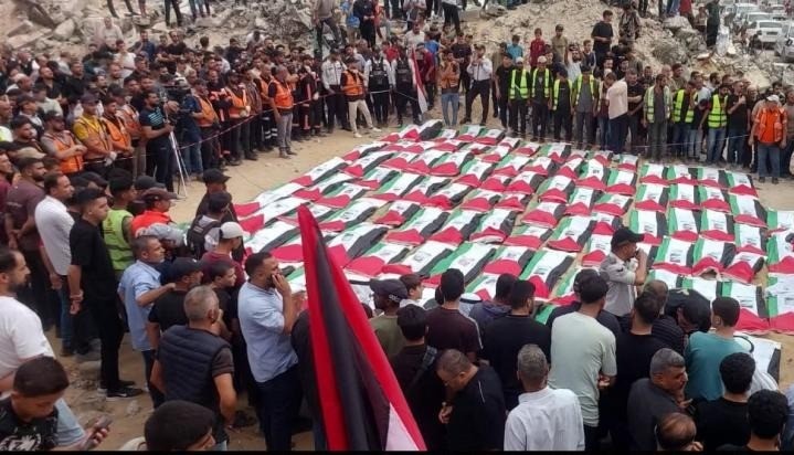 تشييع رفات 105 شهداء في غزة معظمهم نساء وأطفال