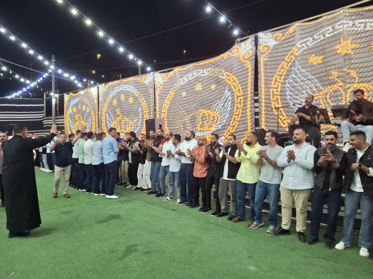 مأدبة عشاء في زفاف حسام سعد الشمالي الحياري 