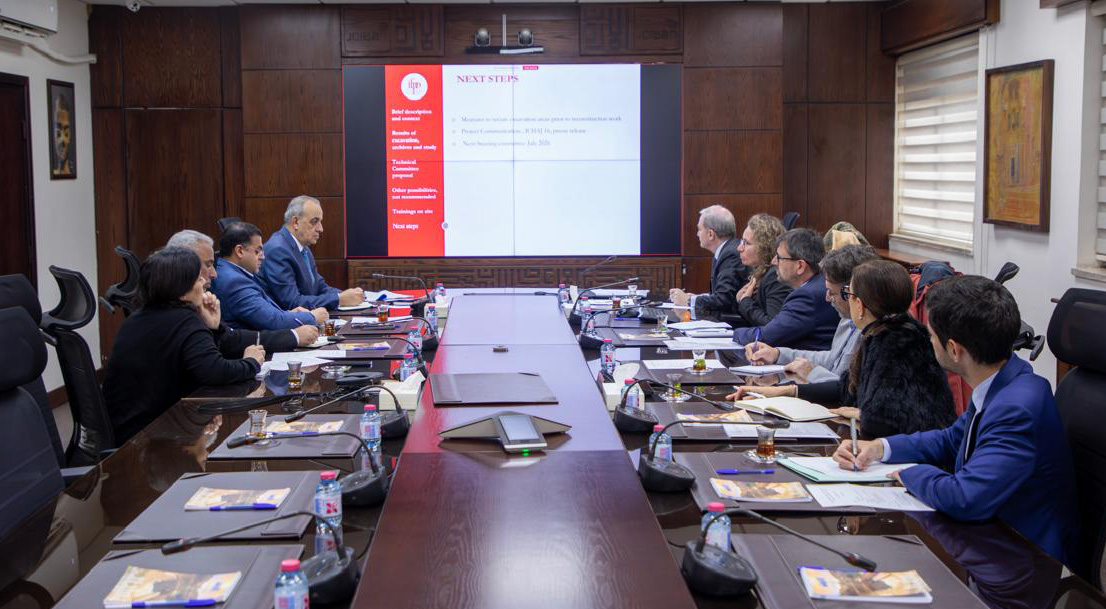 خطة لترميم درج معبد زيوس في جرش