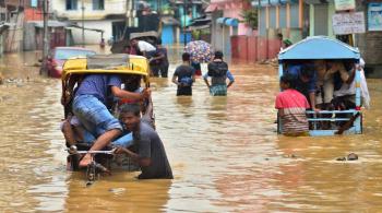 فيضانات الهند تغرق أكثر من 1500 قرية في ولاية سام