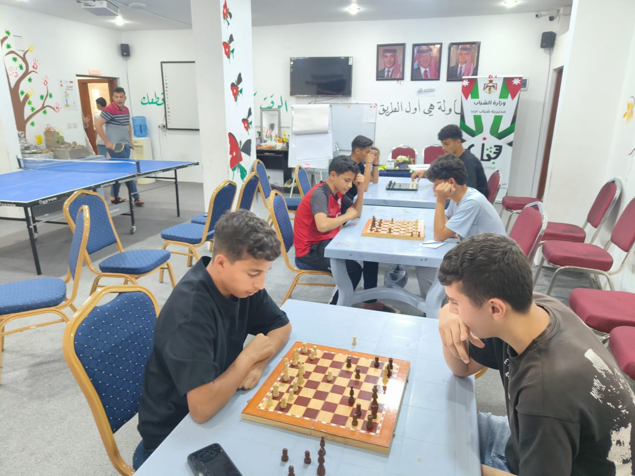 مركز شباب وشابات سهل حوران المدمج ينظم بطولتي تنس الطاولة والشطرنج
