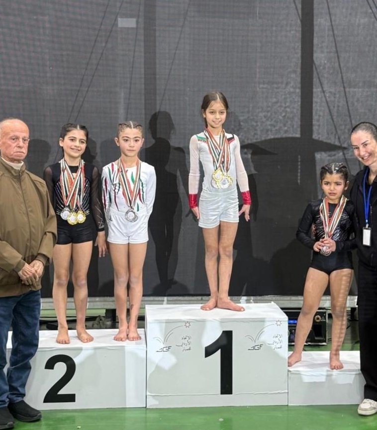 هيا المومني تحقق إنجازا في بطولة المملكة للجمباز