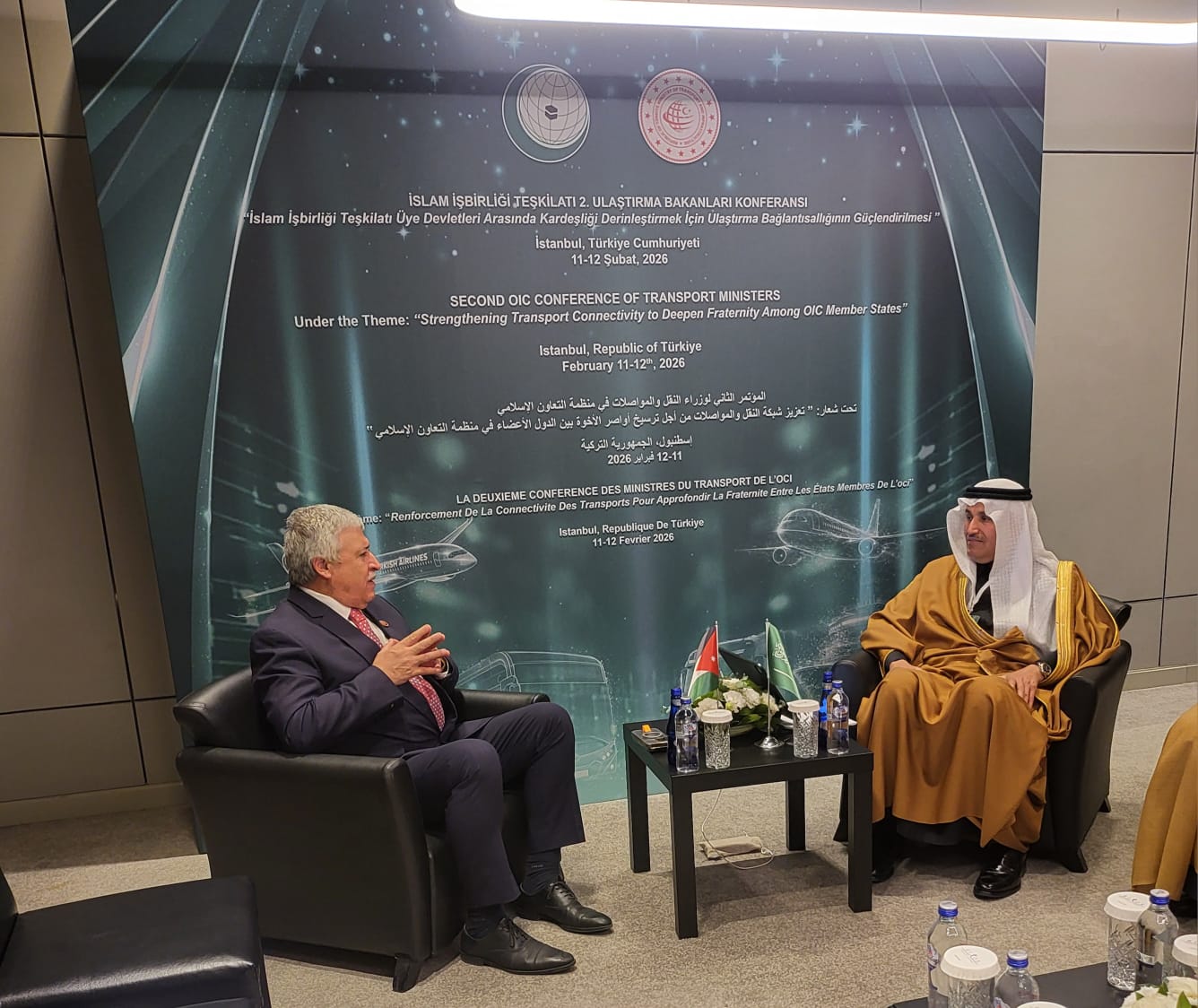 القطامين يبحث الربط السككي الإقليمي مع السعودية وتركيا