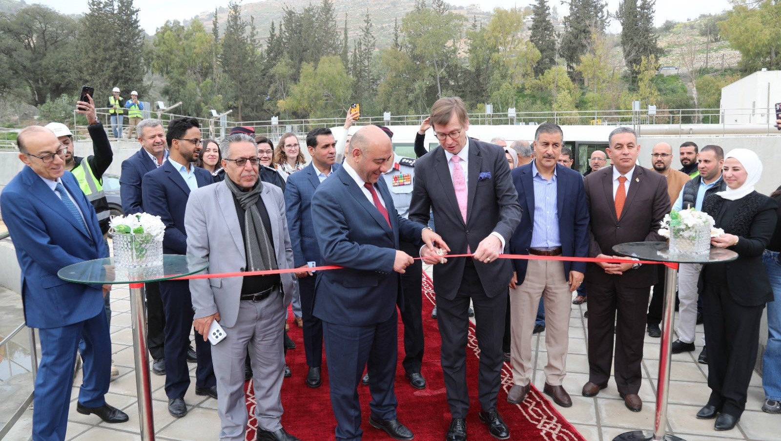 افتتاح المرحلة الأولى لتوسعة محطة تنقية السلط