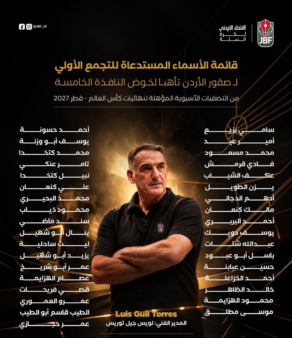 منتخب السلة يبدأ تحضيراته للنافذة الخامسة من تصفيات المونديال