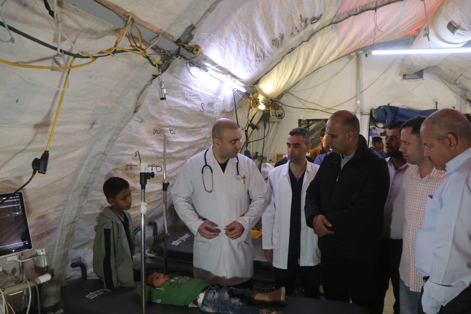 المستشفى الميداني الأردني جنوب غزة 9 يباشر أعماله