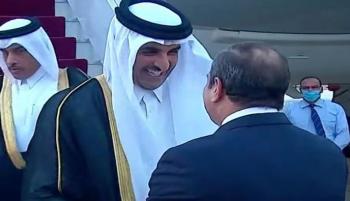 أمير قطر يصل مصر ..  والسيسي في استقباله