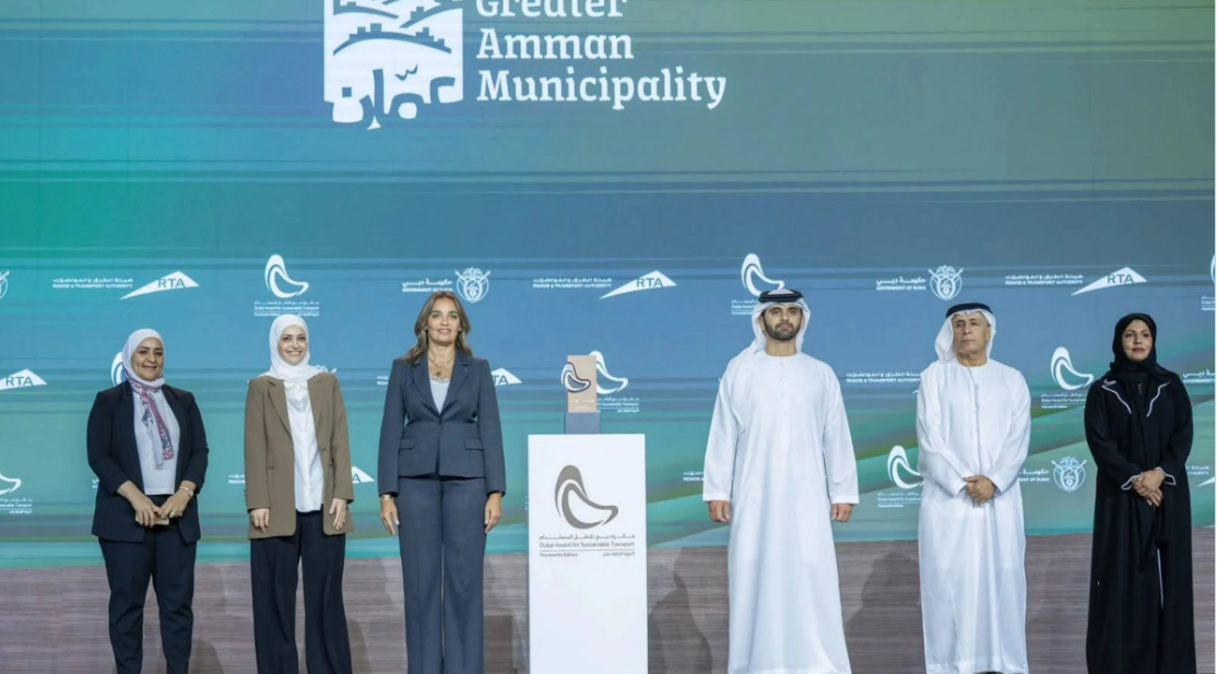 أمانة عمّان تفوز بجائزة النخبة في دبي عن مشروع الباص السريع 