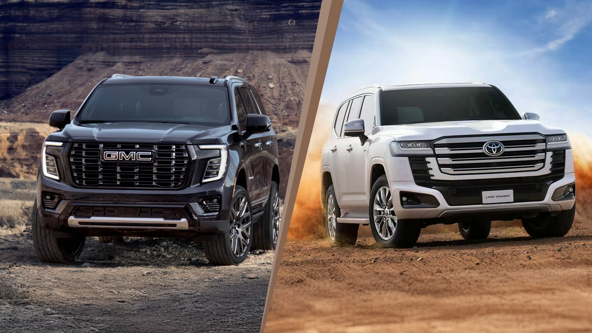 مقارنة تحليلية بين جي إم سي يوكون وتويوتا لاند كروزر 300 (بنزين وهايبرد)