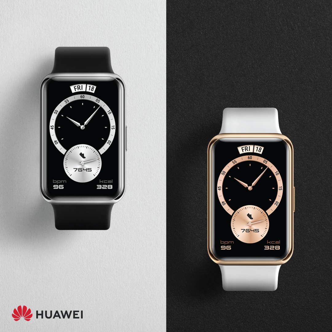 ساعة HUAWEI WATCH FIT ELEGANT تراقب تشبع الأكسجين في الدم تلقائيا