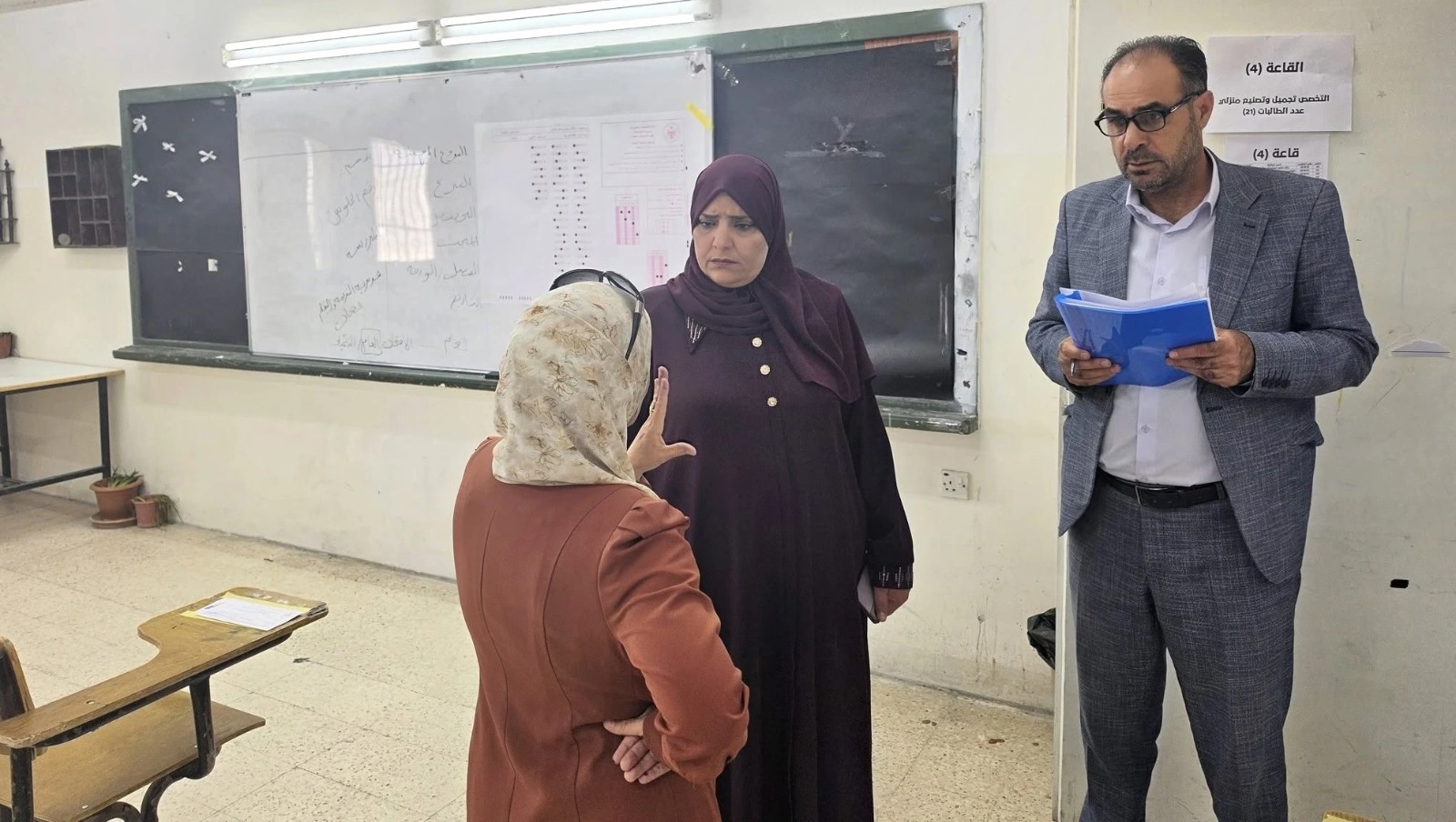 مديرة تربية منطقة معان تتابع جاهزية مراكز امتحان الثانوية العامة