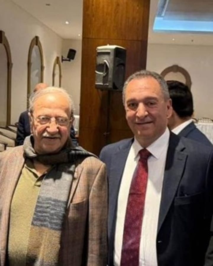 لقاء يجمع رجل الأعمال مازن القيسي والفنان دريد لحام