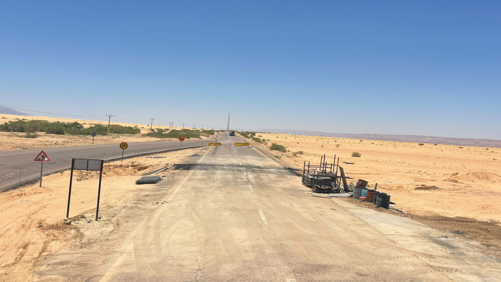 الأشغال: إعادة فتح طريق وادي عربة الرئيسي