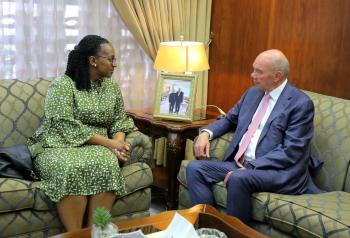 رئيس الأعيان يبحث وسفيرة رواندا العلاقات الثنائية 