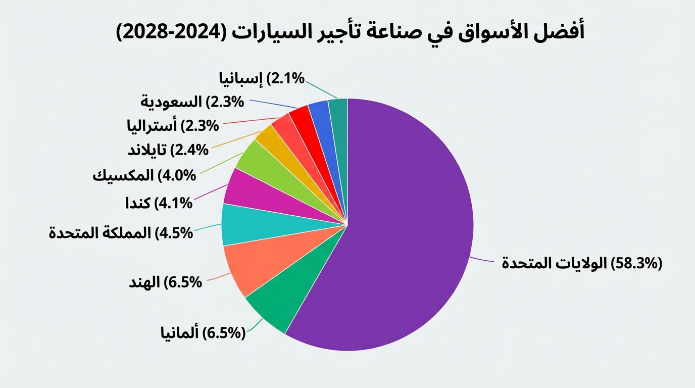 إحصائيات وعوامل نمو قطاع تأجير السيارات عالميًا (2024–2030):