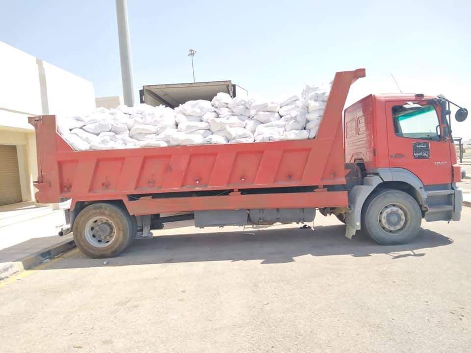 انطلاق قافلة الخير لتوزيع اعانات عينية لمعوزي الكرك