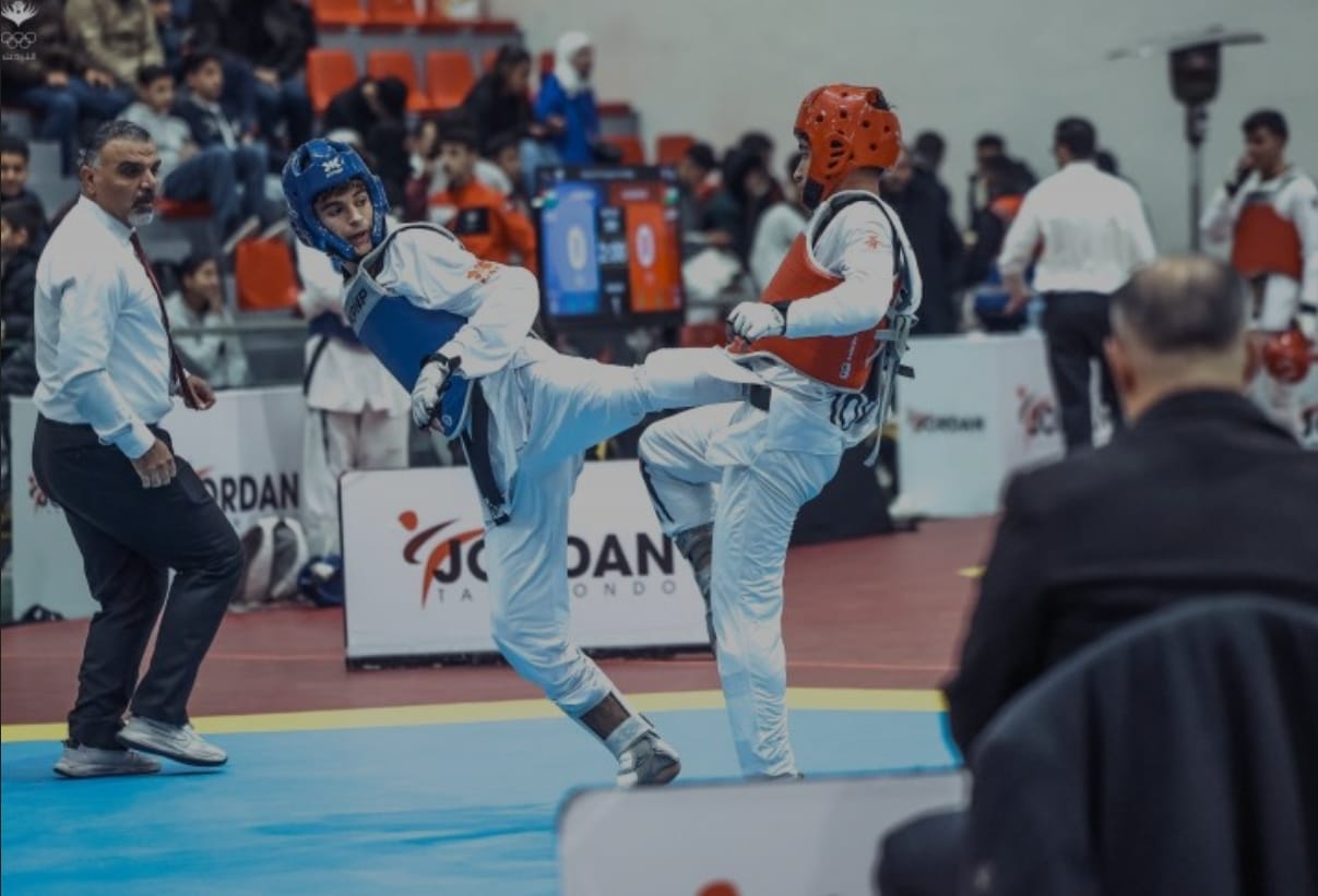 تواصل منافسات بطولة المملكة للتايكواندو لفئتي الناشئين والناشئات 