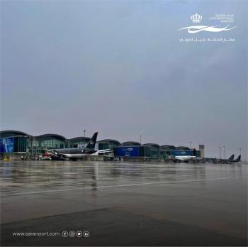 استمرار العمليات في مطار الملكة علياء خلال الظروف الجوية
