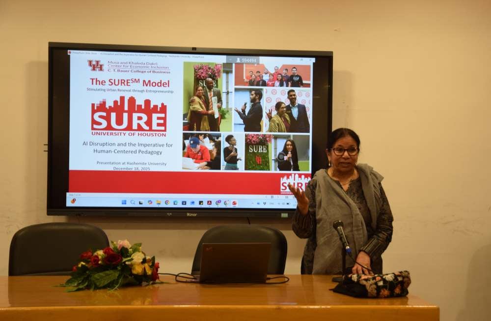 الهاشمية تستضيف خبيرة دولية في الابتكار وريادة الاعمال