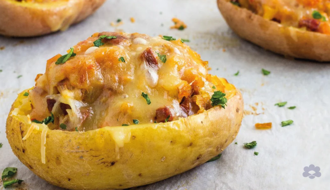 طريقة البطاطس المحشية