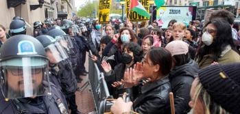 نيويورك: اعتصام يُساند غزة في جامعة كولومبيا واعتقال 100طالب 