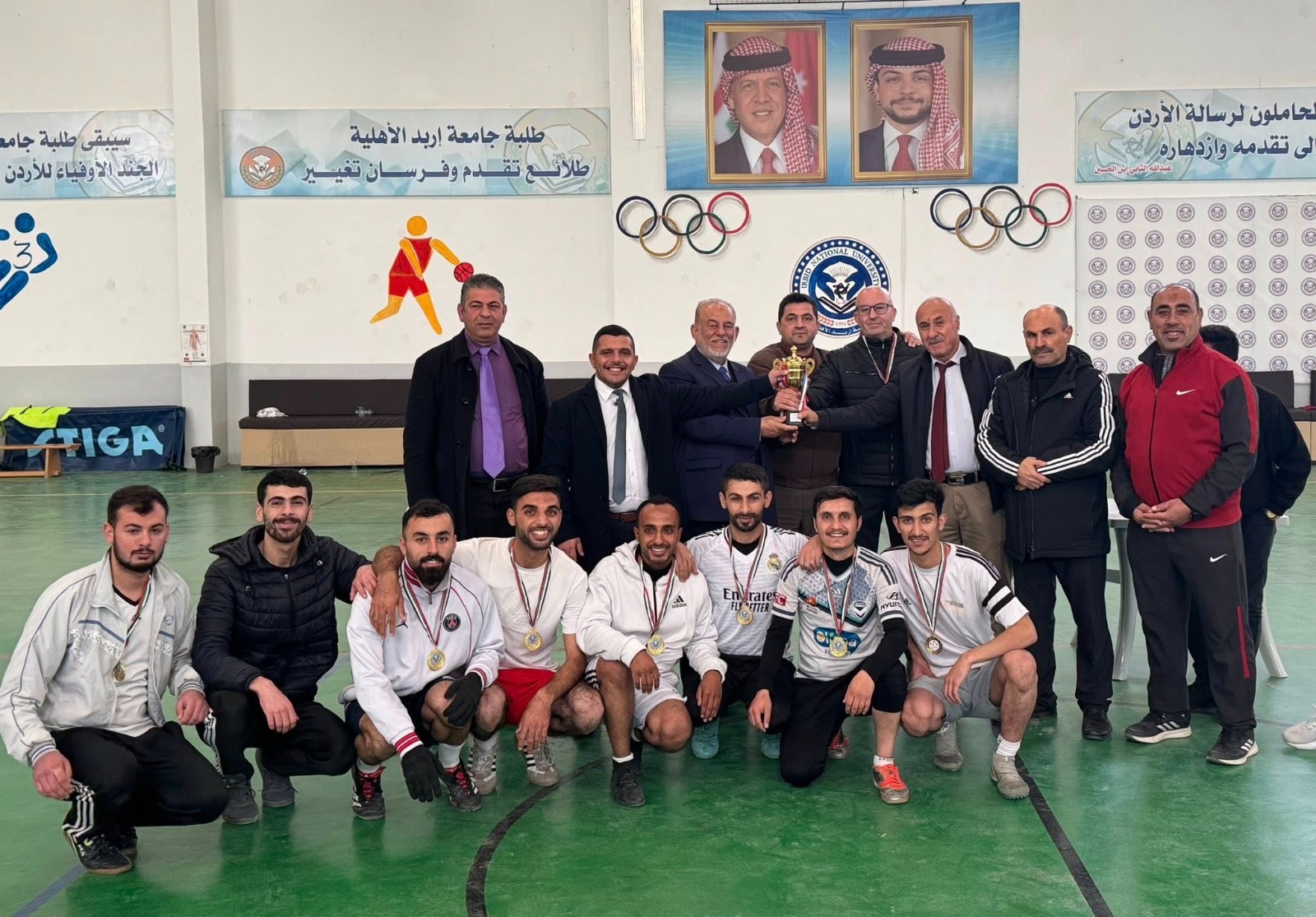 نهائي مثير لبطولة خماسيات كرة القدم في جامعة إربد الاهلية 