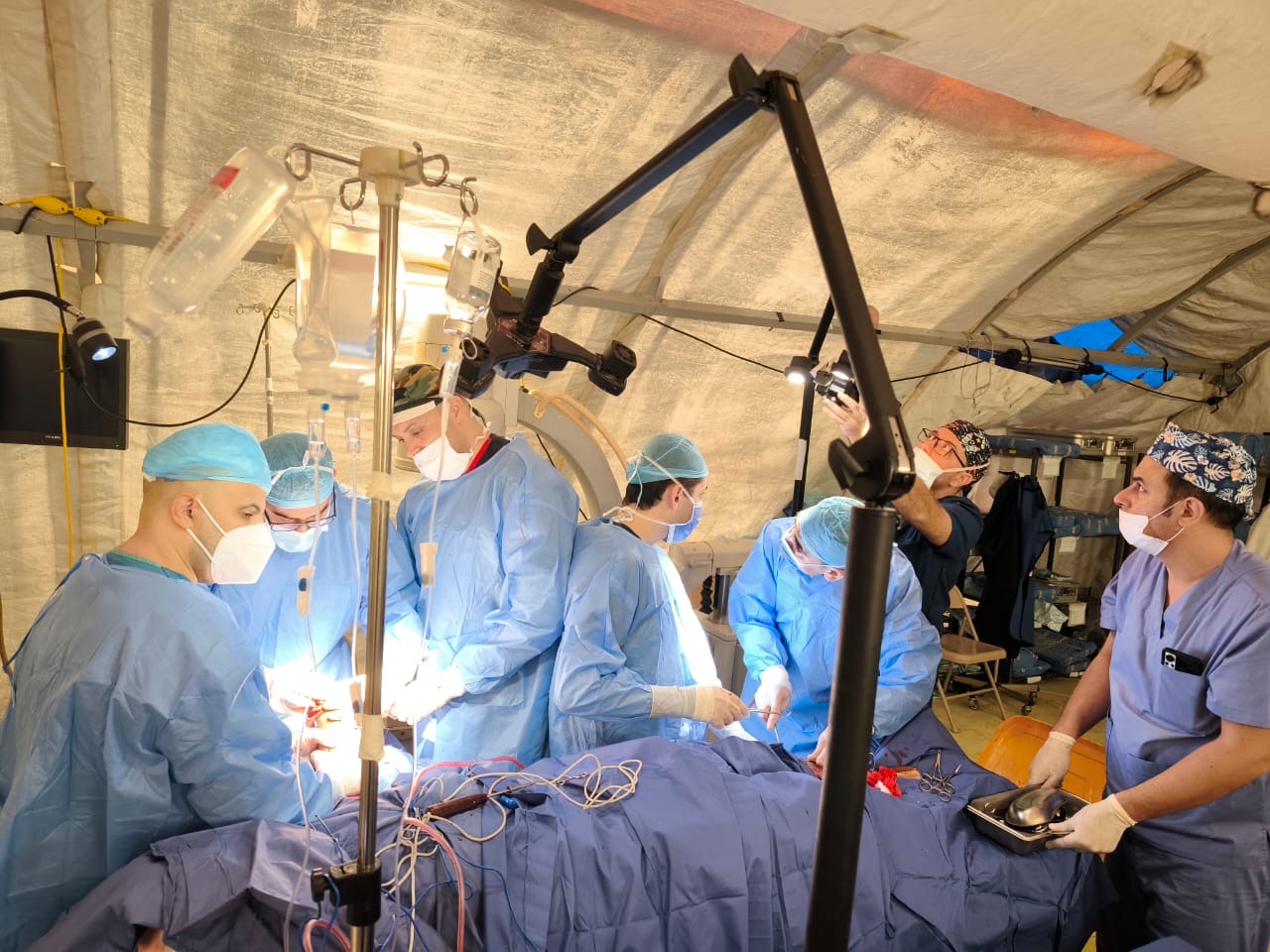 المستشفى الميداني الأردني جنوب غزة يجري عمليات نوعية