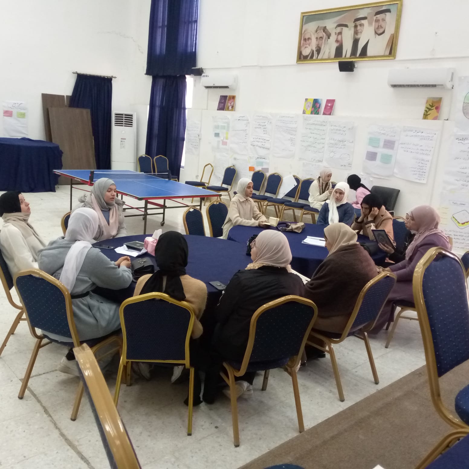 مسابقة لحفظ القرآن الكريم في مركز شابات دير أبي سعيد.