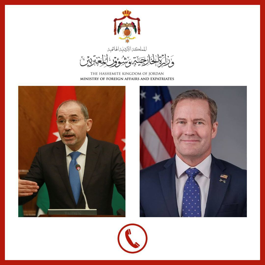 الصفدي ووالتز يبحثان تطورات الأوضاع في غزة