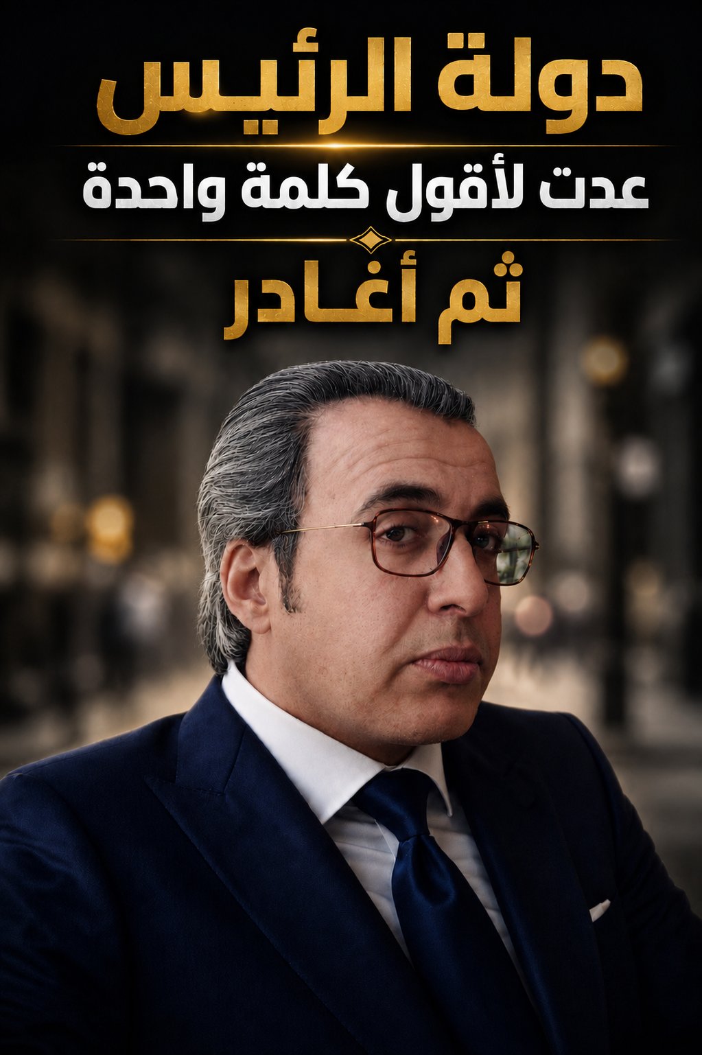 عدت لأقول كلمة واحدة، ثم أغادر