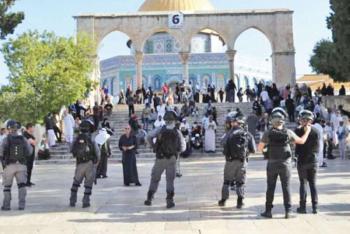 مستوطنون متطرفون يقتحمون الأقصى بحراسة شرطة الاحتلال 