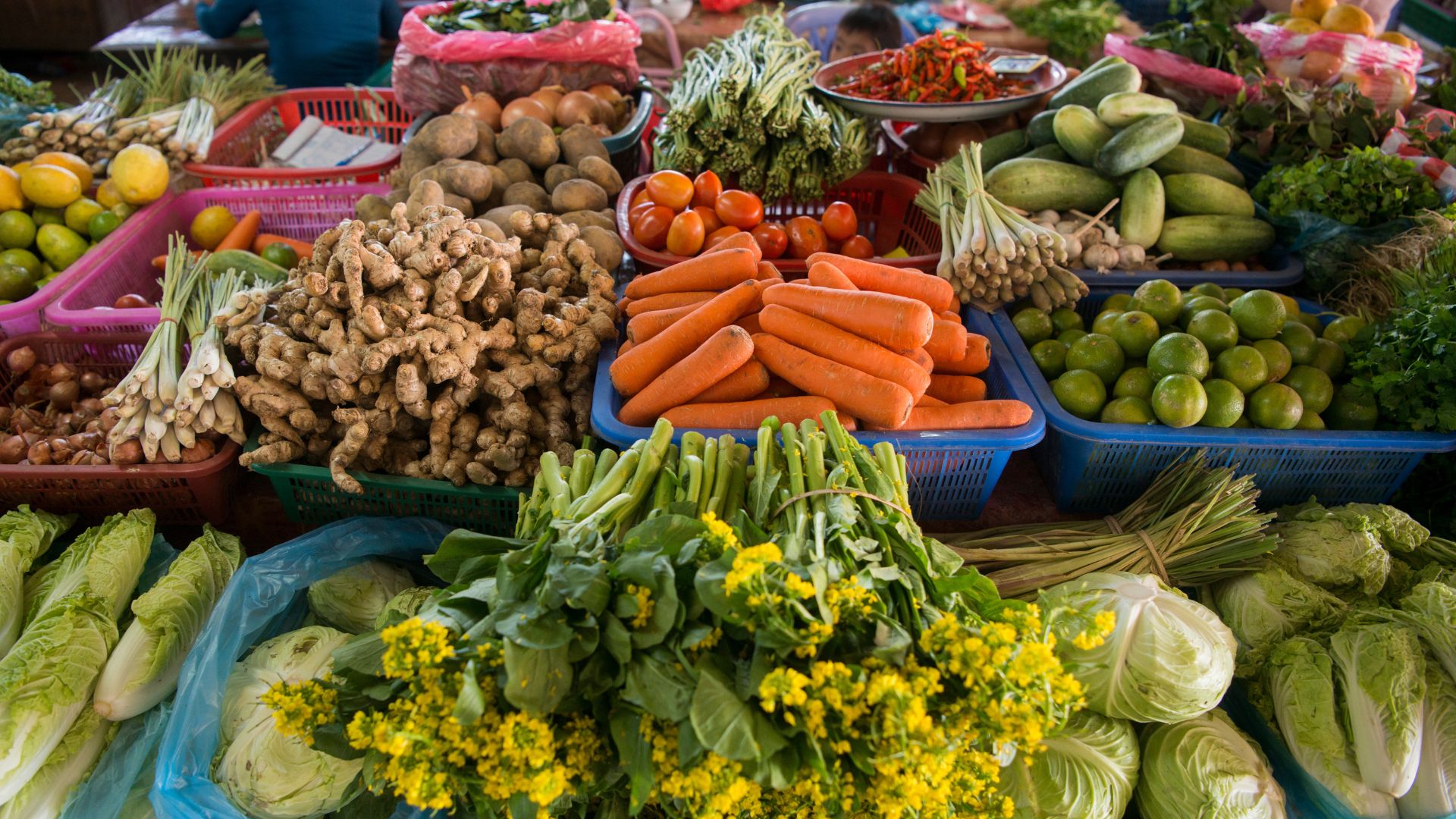 1802 طن من الخضار ترد السوق المركزي الثلاثاء 