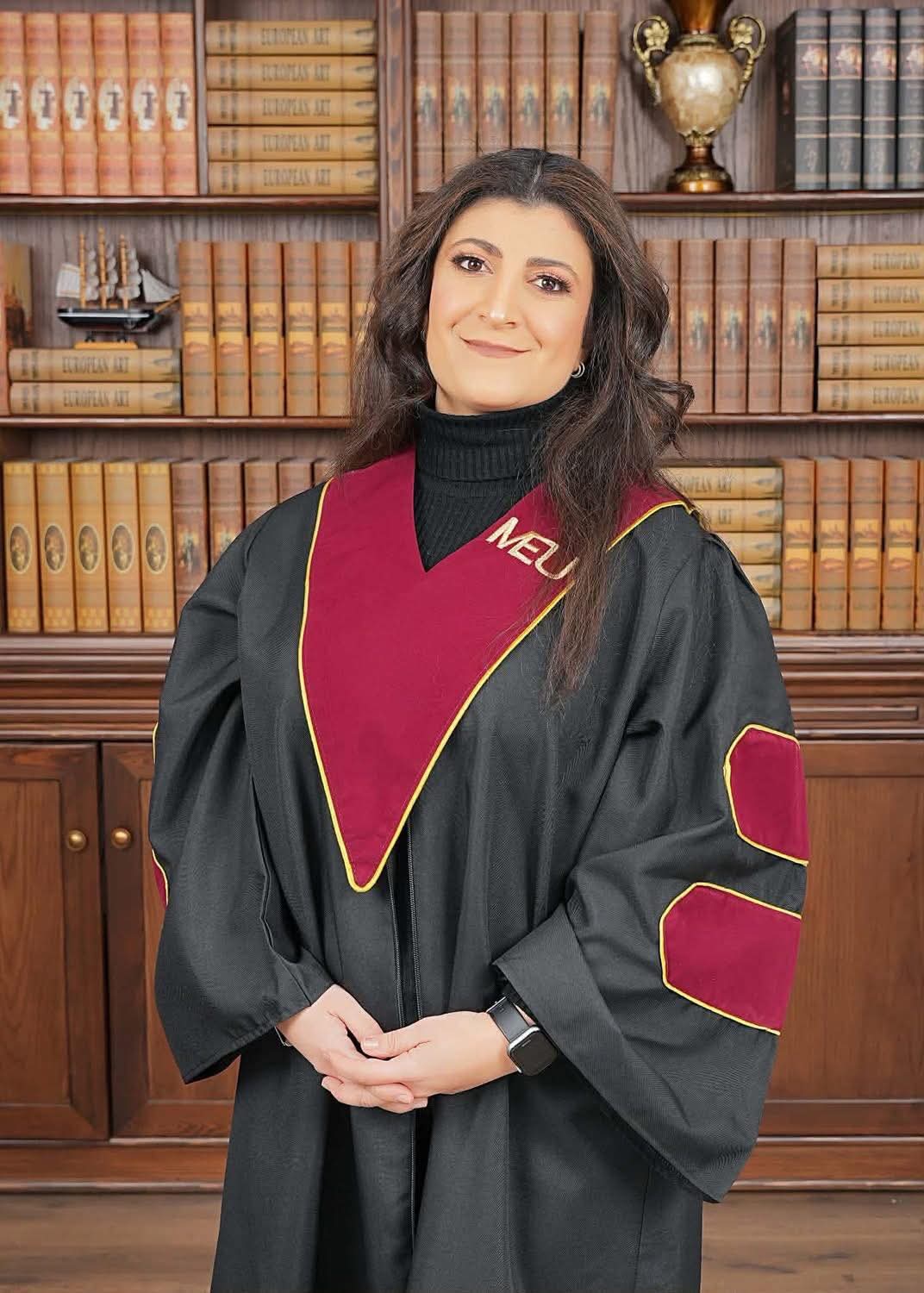 كرستين كنعان العكروش ..  مبارك الماجستير