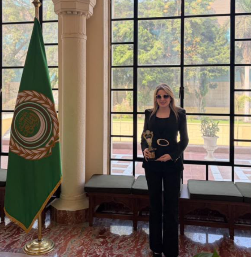 حلا سامي المجالي تُكرَّم بجائزة الشاب العربي المتميز 2026 في جامعة الدول العربية