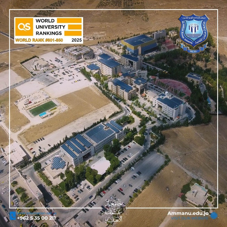 جامعة عمان الأهلية الأولى بين الجامعات الخاصة والثالثة محلياً في تصنيف QS العالمي 2025