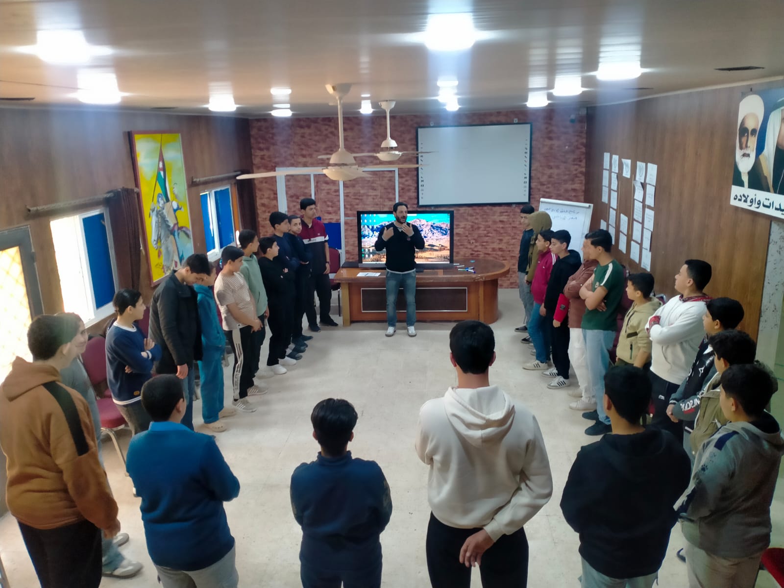 اختتام برنامج التطوع الأخضر والتغير المناخي في مركز شباب الوسطية