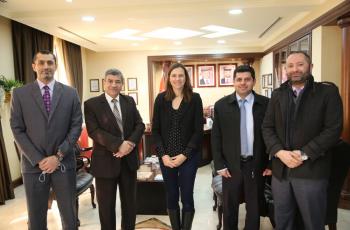 رئيس جامعة الزيتونة الأردنية يلتقي مديرة معهد غوته الألماني في عمان 