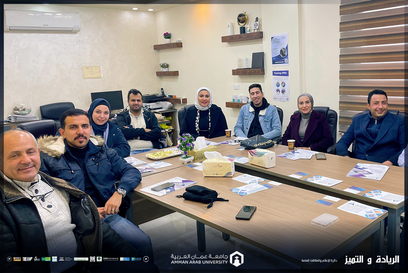 صيدلة عمان العربية تنظم زيارة ميدانية لمختبر أبحاث الشركة الذهبية للتقانات الحيوية