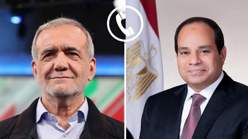 السيسي لـ بزشكيان: نرفض استهداف الأردن والخليج والعراق