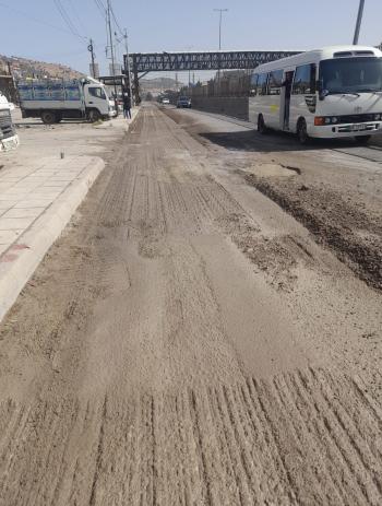 بدء صيانة طريق عمّان - جرش ضمن لواء عين الباشا