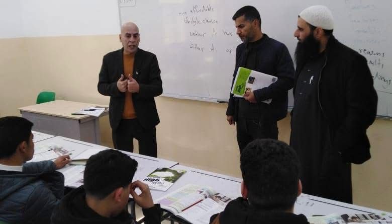 اللصاصمة يتفقد مدرسة الطفيلة الثانوية للبنين