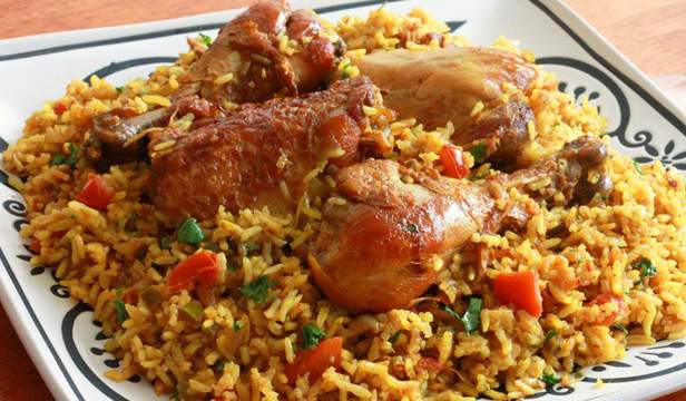 كبسة دجاج بالخضار