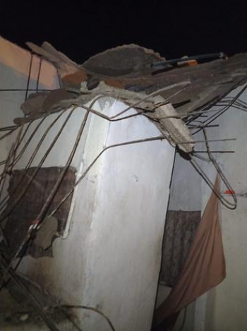 انهيار سقف منزل في الطفيلة
