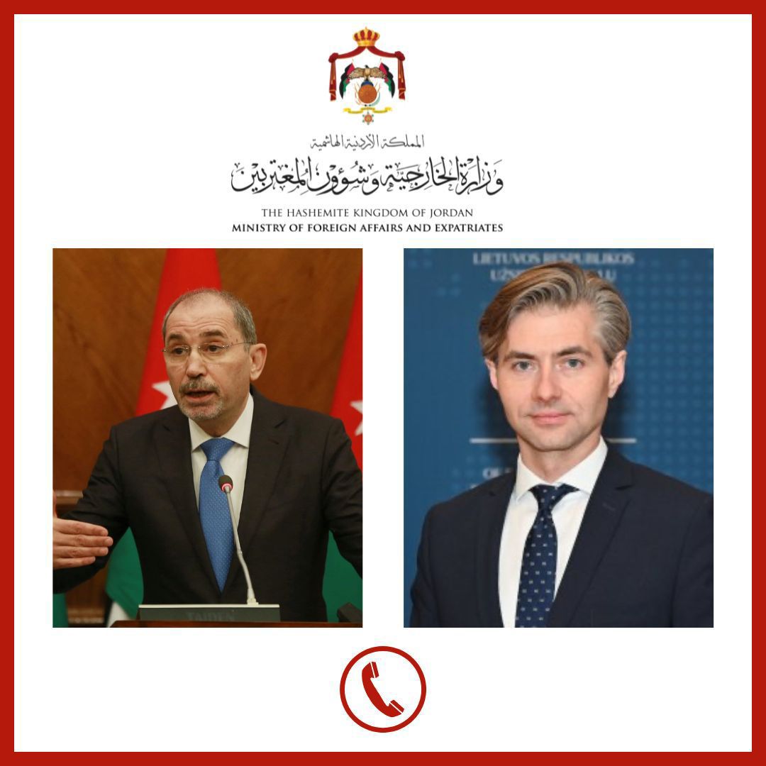 الصفدي يبحث مع نظيريه في ليتوانيا والتشيك التصعيد الخطير 