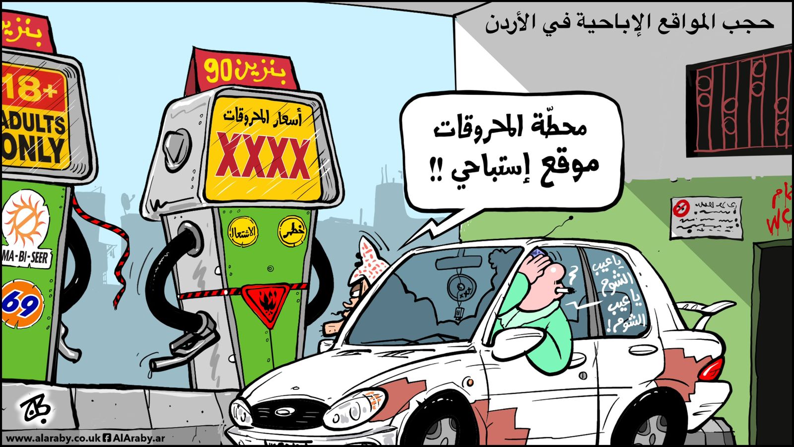 حجب المواقع الإباحية في الأردن