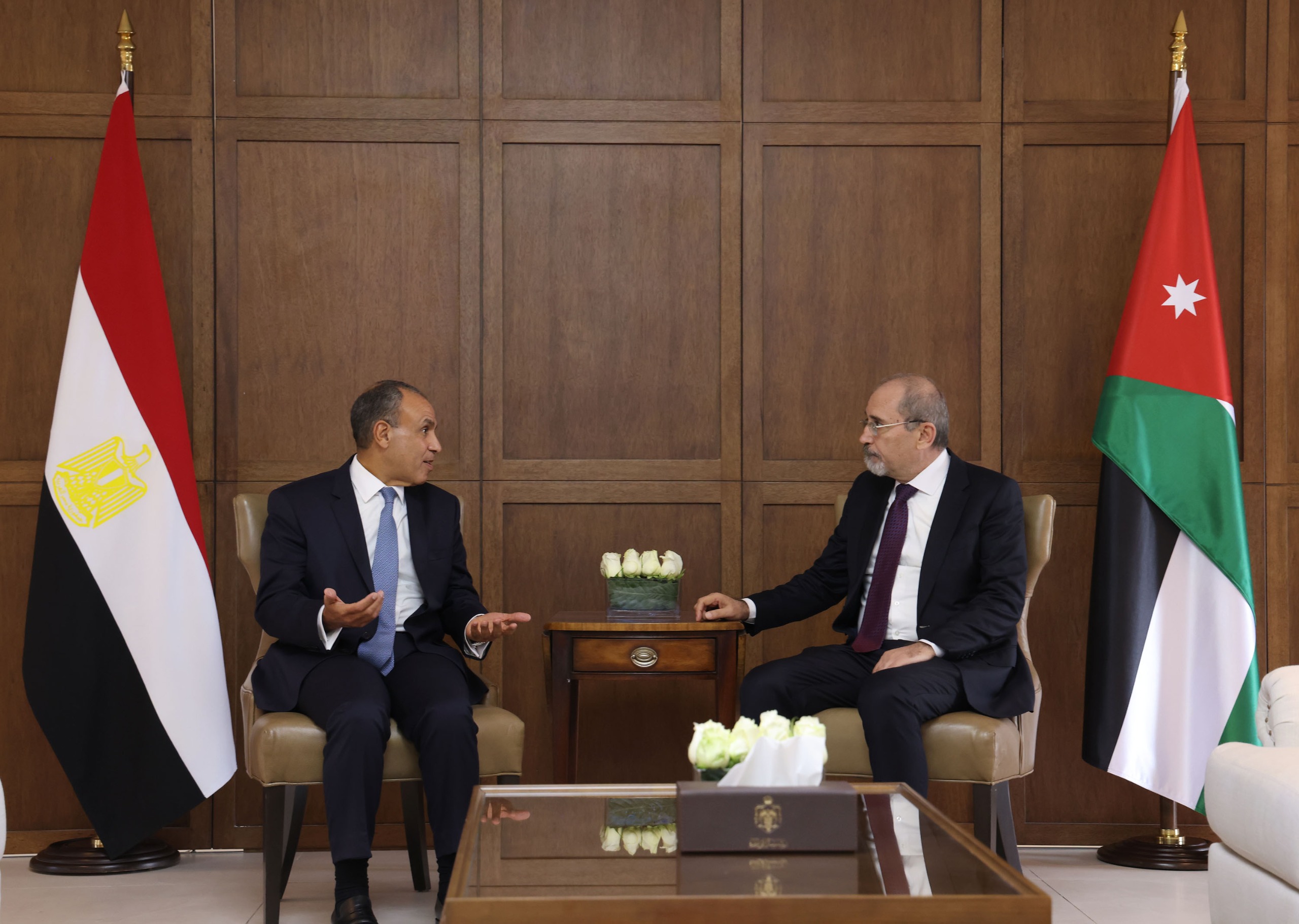 وزير الخارجية يلتقي نظيره المصري