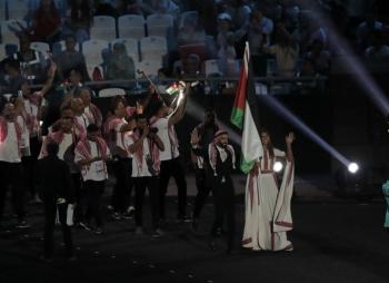 العلم الأردني يرفرف بافتتاح ألعاب التضامن الإسلامي